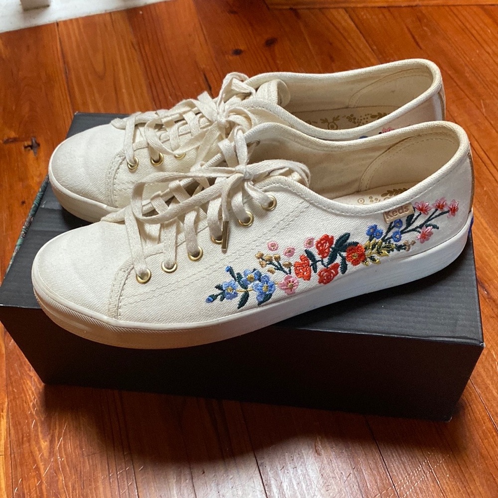 Rifle Paper Co. Embroidered Floral Keds